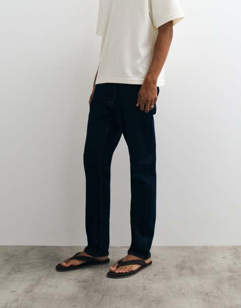 Mango jeansy slim w kolorze indygo - view 1