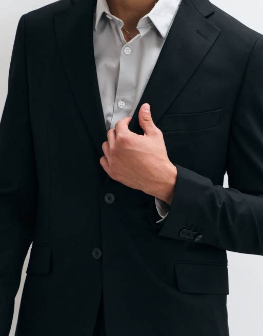 Mango Jorge Teen getailleerde blazer co-ord in zwart, 4 van 5