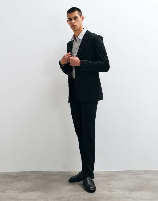 Mango Jorge Teen tailored blazer set in black, 2 of 5