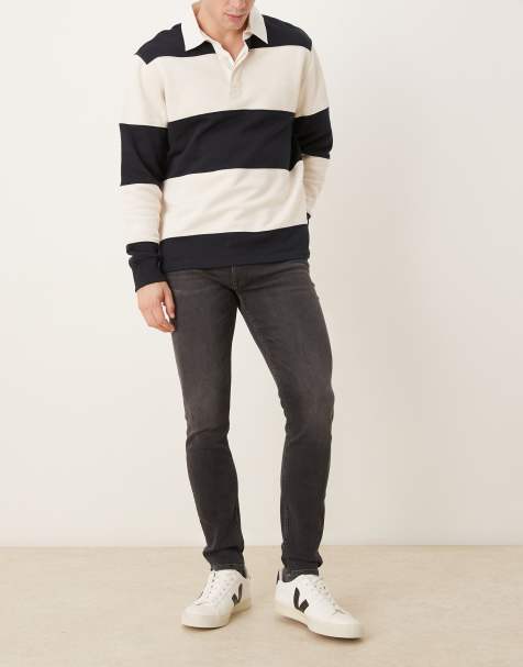 Mango - Jude - Jean slim 100 % coton - Gris délavé - view 1