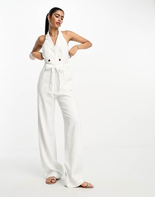 Mango jumpsuit sales wit