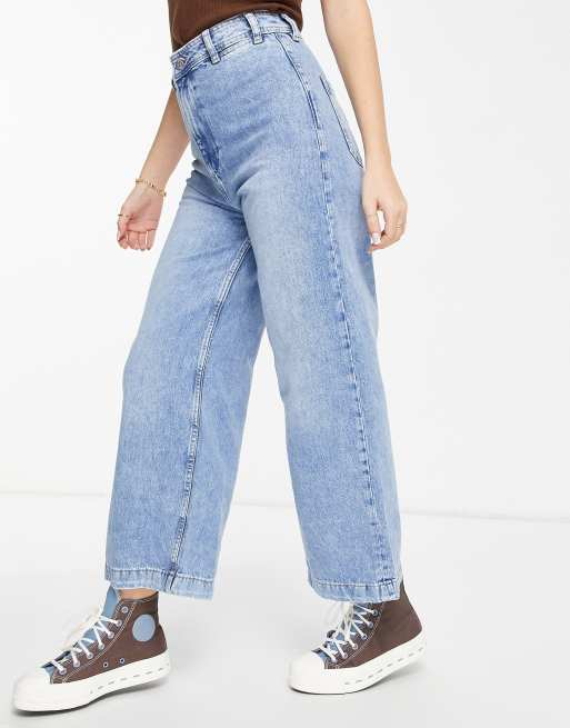 Mango Jupe culotte en jean Bleu