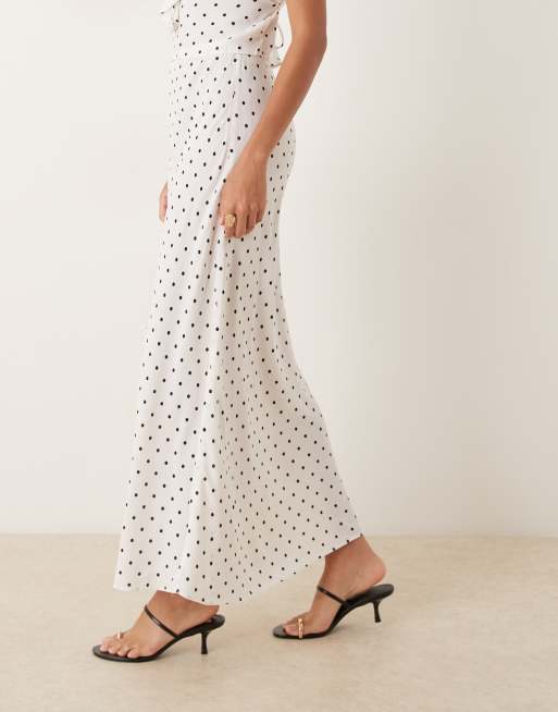 Midi Skirt Pois Mango Mango Jupe D'ensemble Longueur Mollet à Pois