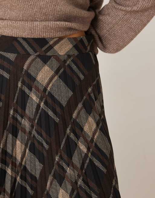 Jupe Longue Imprimé Fantaisie Marron B.young Femme - 2348180-marron | Modz