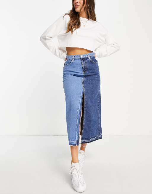 Jupe en jean online mango