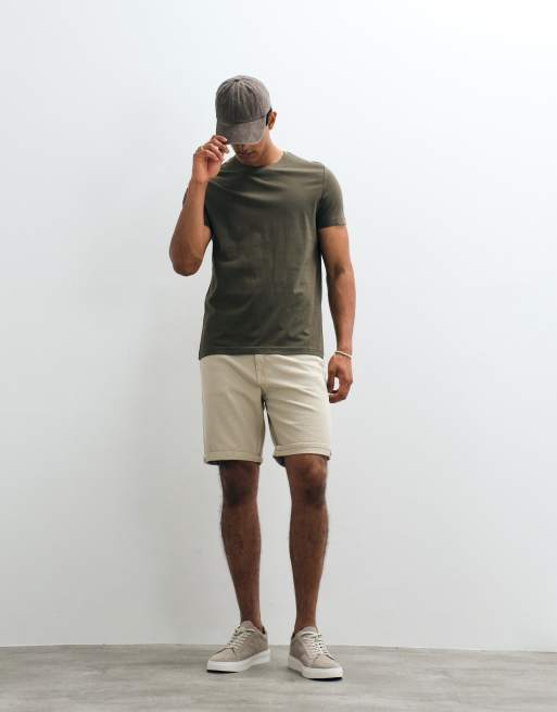 Mango – Kakifärgad, klassisk t-shirt i slim fit, 2 av 5