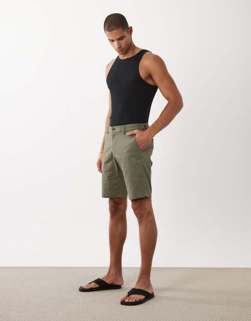 Mango – Kakifärgade chino-shorts, 5 av 5