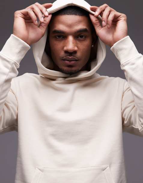 Mango – Kapuzenpullover in Ecru - view 1