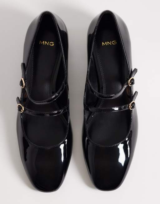 Mango kitten heel mary janes in black, 2 of 4