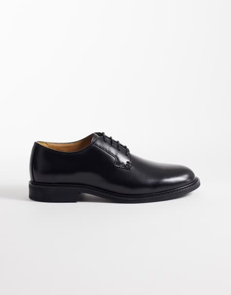 Mango - Klassieke brogues van 100% leer in zwart - view 1