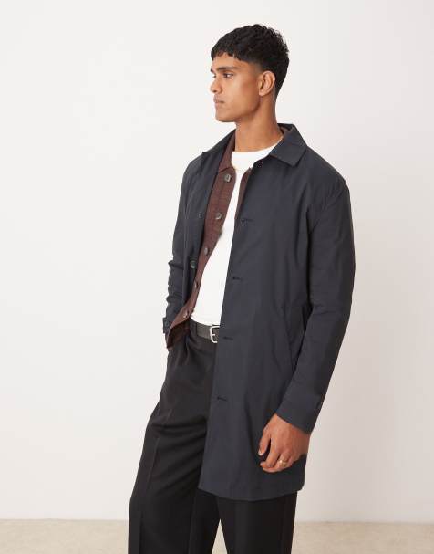Mango - Klassieke trenchcoat in marineblauw - view 1