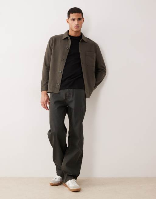 Mango – Klassische Hemdjacke in Braun, 2 von 5