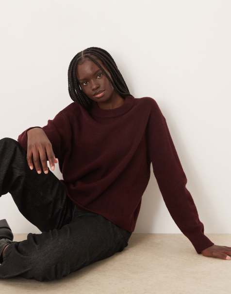 Mango – Klassischer Pullover in Feige - view 1