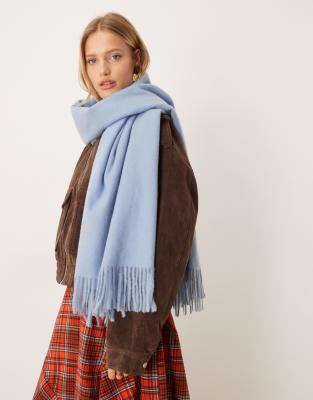 Mango - Klassischer Schal in Himmelblau