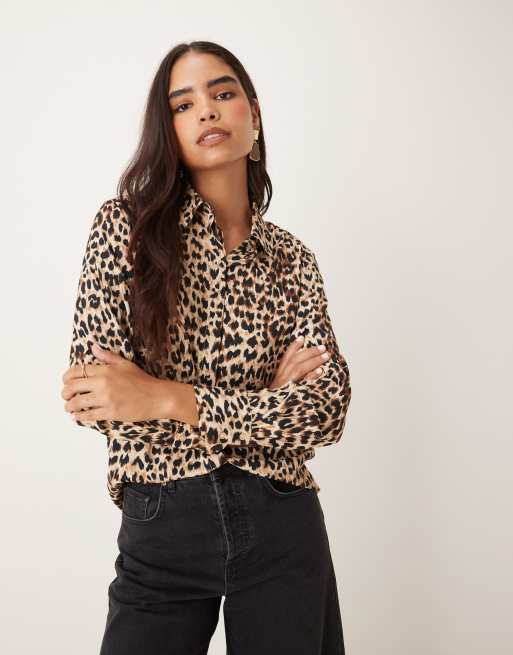 Mango – Klassisches Hemd mit Leopardenmuster, 4 von 4