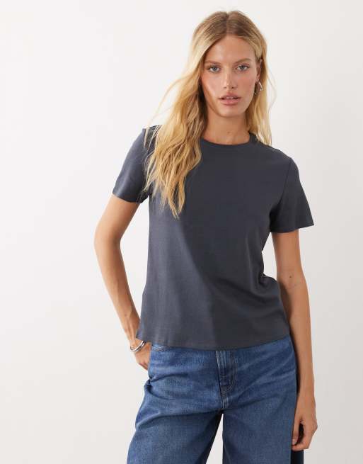 Mango klassisches T-Shirt in Grau, 2 von 4