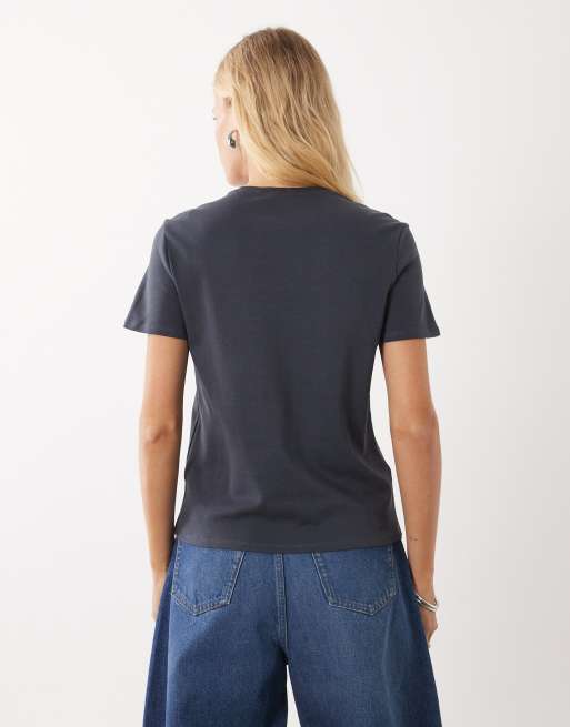 Mango klassisches T-Shirt in Grau, 4 von 4