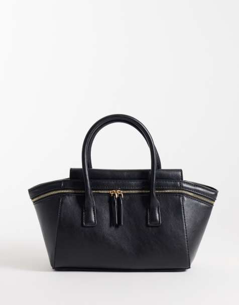 Mango kleine City-Tasche in Schwarz - view 1