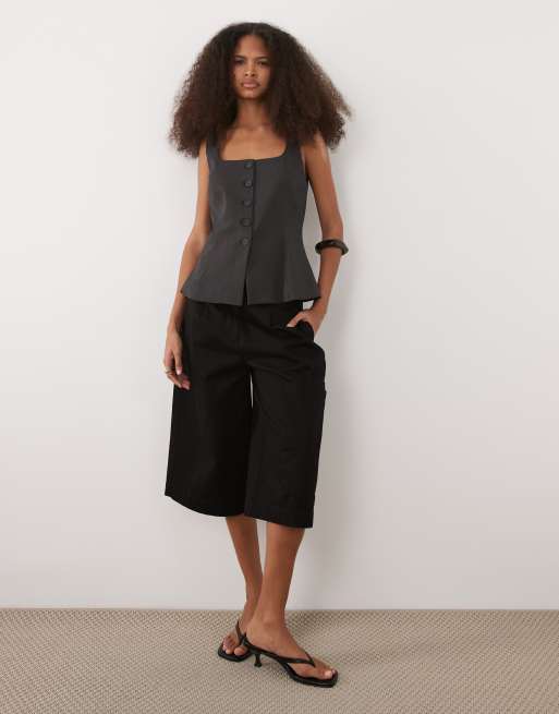 Mango - Klume - Débardeur texturé à encolure carrée - Gris, 2 de 4
