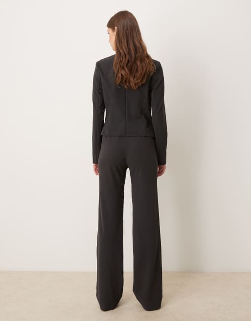 Mango – Klumi – Gerade geschnittene, elegante Hose in Anthrazit, Kombiteil, 5 von 5