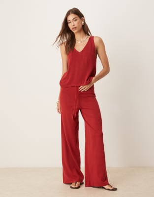 Mango Knit Drawstring Pants