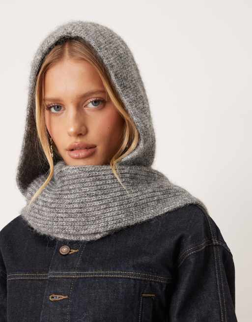 Mango knit snood in gray | ASOS