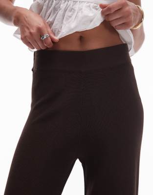 Mango Knit Wide Leg Pants