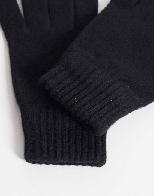 Mango knitted gloves in black, 2 of 3