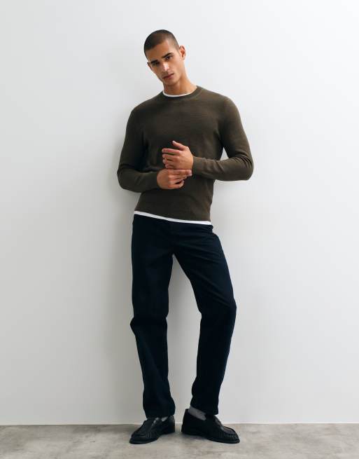 Mango knitted jumper in green, 3 of 5