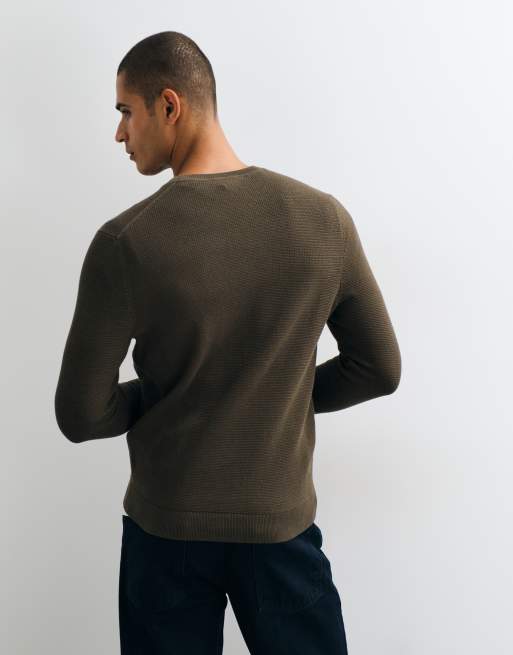Mango knitted jumper in green, 4 of 5