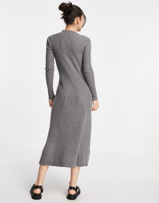 Mango on sale grey dress