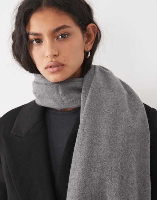 Mango knitted scarf in gray, 3 of 3