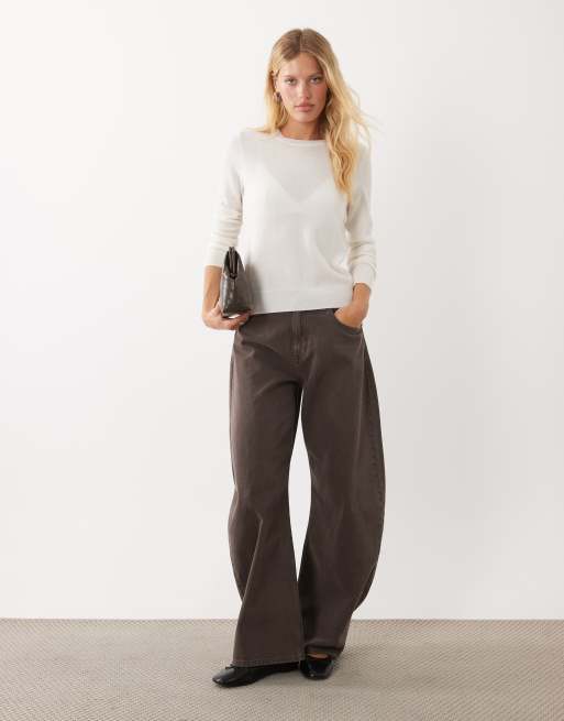 Mango knitted sweater in cream, 2 of 4