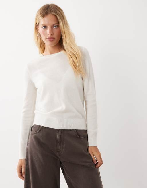 Mango knitted sweater in cream, 3 of 4