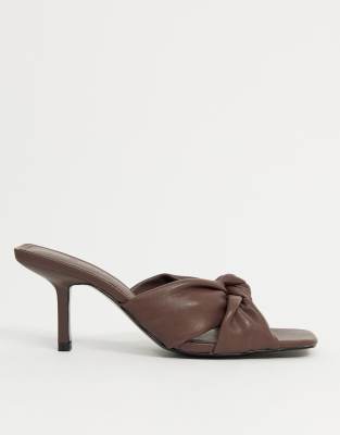 knotted mule sandal