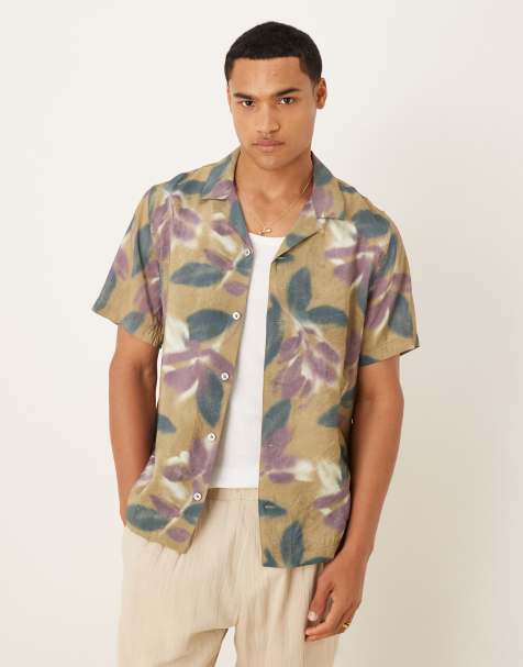 Mango short sleeve shirt in floral print