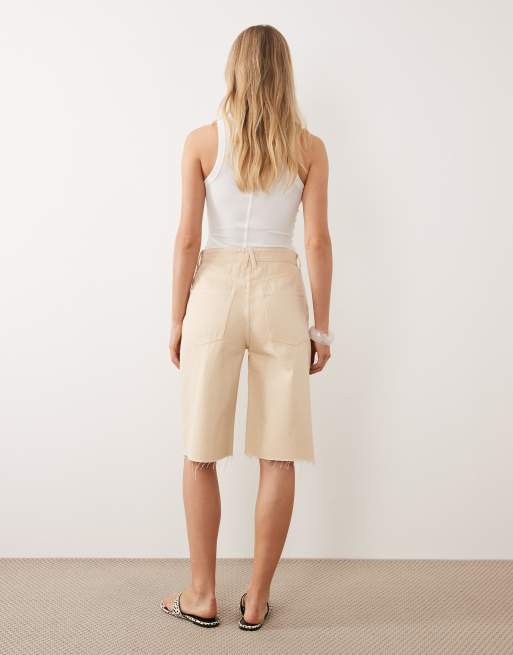 Mango - Kærnemælksgule bermudashorts, 5 af 5