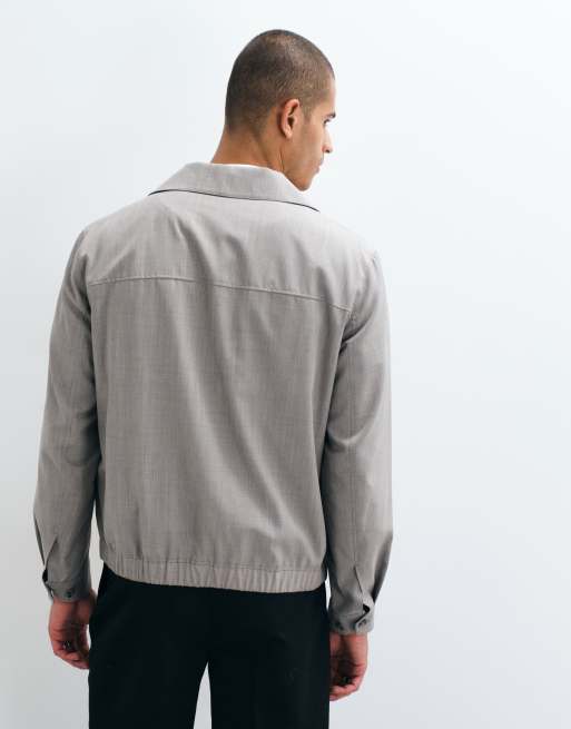 Mango kurtka Harrington w jasnoszarym kolorze, 3 z 5