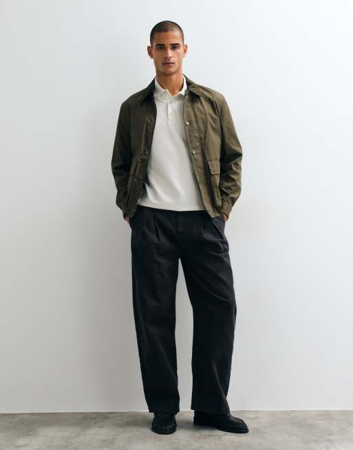 Mango – Kurtka typu barn w kolorze khaki, 4 z 5