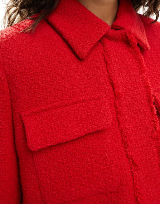 Mango – Kurze, elegante Jacke in Rot, 3 von 4