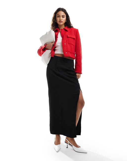 Mango – Kurze, elegante Jacke in Rot, 4 von 4