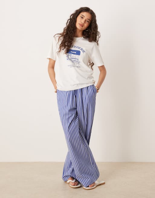 Mango la patisserie printed t-shirt in white