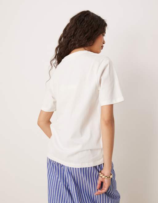 Mango la patisserie printed t-shirt in white