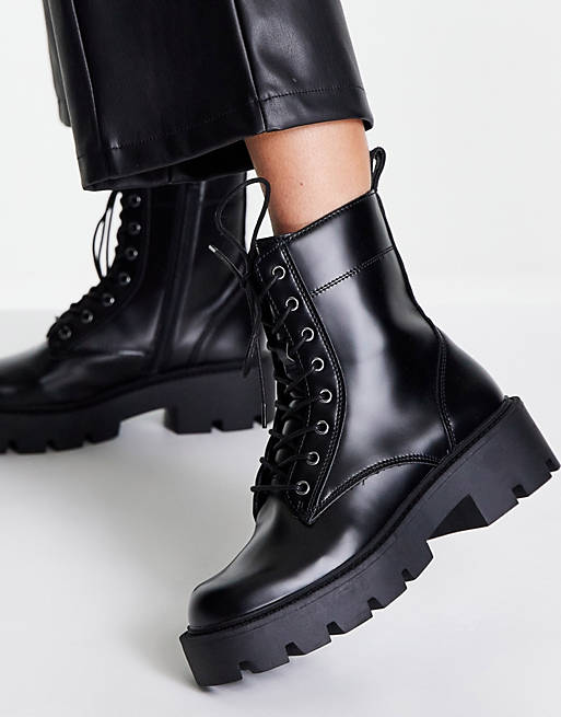 Shoes Boots/Mango lace up ankle boots in black 
