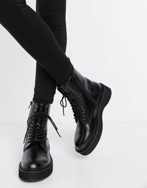 Mango 2025 combat boots