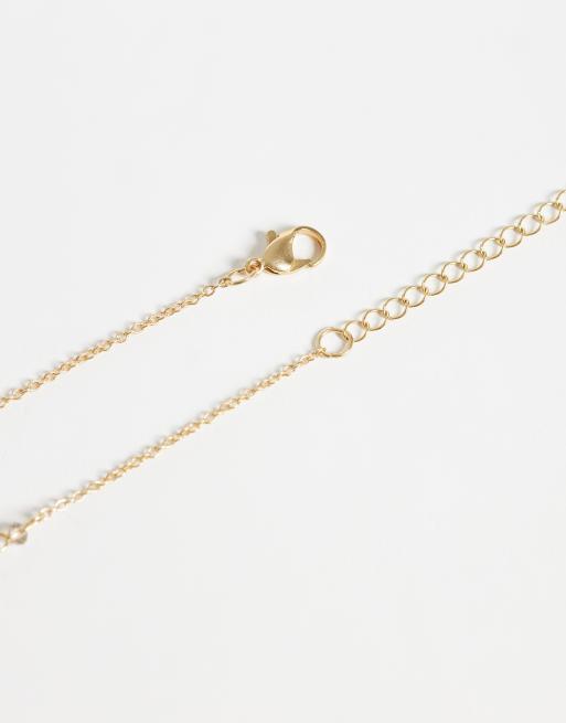 Mango lager-på-lager-halsband i guld, 4 av 4