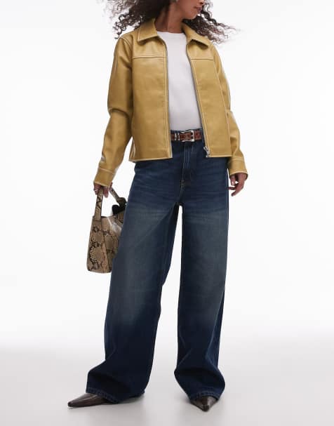 Mango – Lange Jeans in Dunkelblau mit geradem Bein - view 1