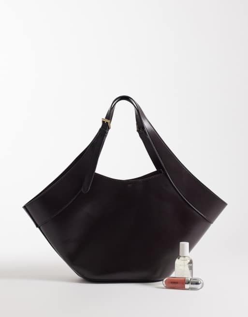 Mango large bucket bag in chocolate, 2 of 4