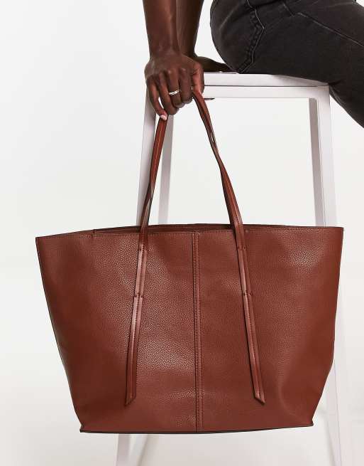 Mango bolso marron new arrivals