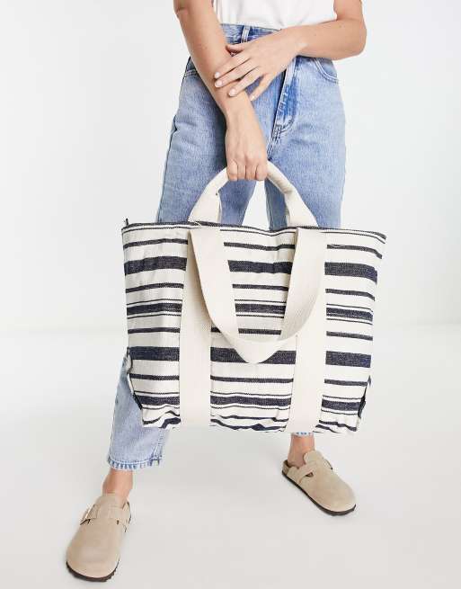 Asos navy online bag